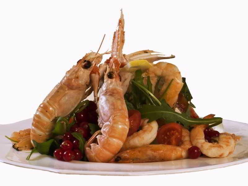 Hotel Vittoria Pesaro Zewnętrze zdjęcie A prawn salad
